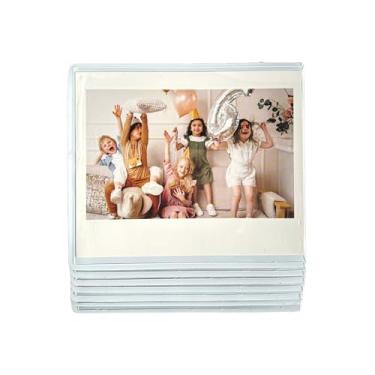 Imagem de NONS Moldura magnética para foto instantânea ampla, quadrada, Polaroid 600, i-Type, filmes POP, SQ - 10 peças de capas para fotos de armário de geladeira (branca, ampla/polaroid)