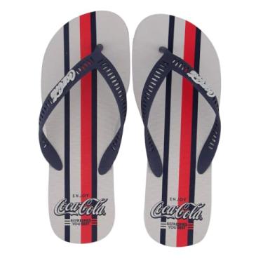 Imagem de Chinelo Coca Cola Smith Branco e Marinho