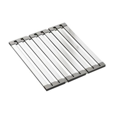 Imagem de WeiLaiKeQi Pia de secagem rack grade dobrável para a pia dobrável acessórios pia da cozinha gadget pia esteira para panelas apartamento frutas, Comprimento 35cm