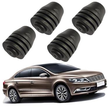 Imagem de EIVEA Amortecedor de borracha para capô, amortecedor giratório, para-choque, amortecedor, borracha preta, 4 peças