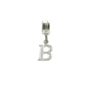 Imagem de Berloque Charms Pingente Letras Prata Maciça 925 Delicado - Lojas La&N