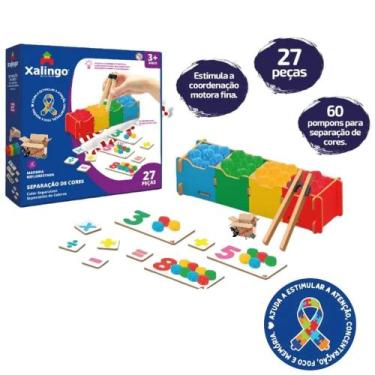 Imagem de Jogo Separador de Cores Inclusão Coordenação Motora Logica Foco Memori