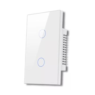 Imagem de Interruptor Inteligente Zigbee 2 Botões Touch Tuya Alexa - Kaybow, Bra