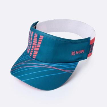 Imagem de Viseira para Corrida HUPI Run Lines Azul, UNICO