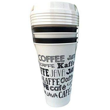 Imagem de Aladdin 4 copos reutilizáveis para levar café branco fresco