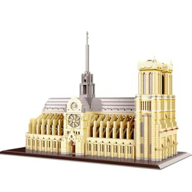 Imagem de alltogetho Paris Notre Dame Micro Building Blocks 7300+PCS -Historic Architectural Model Kit for Adults Stress Relief, Collector's Home Office Display Create Your Artwork