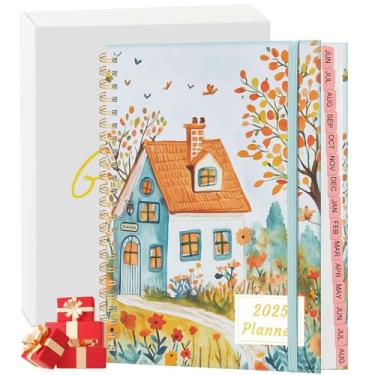 Imagem de Agenda 2025-2026, planejador diário semanal e mensal 2025, agenda acadêmica anual de 15 meses, junho de 2025 a agosto de 2026, 15 x 21 cm, para homens, professores, estudantes e mulheres (laranja)