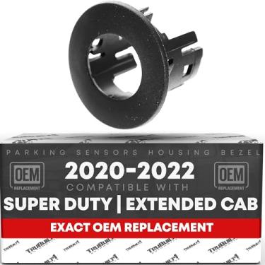 Imagem de TRUBUILT1 AUTOMOTIVE Carcaça do sensor de estacionamento compatível com Ford F-250 Super Duty 2020-2022, F-350, traseira externa direita, 1 peça