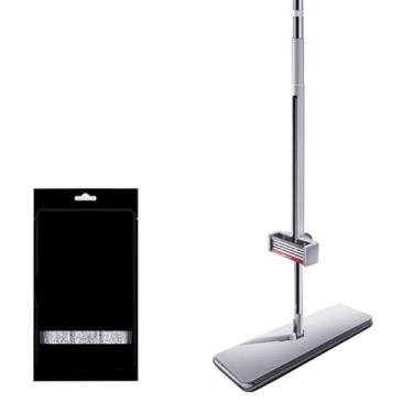 Imagem de TBATM Squeezy Mop com Pano Lavável de Algodão de Microfibra,Girar Mop e Balde,Alça Ajustável,Uso Duplo de Seco e Molhado,para Madeira Laminada Telha de Madeira Cozinha Pisos de Banheiro Paredes,A