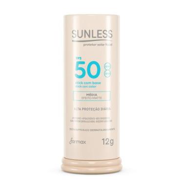 Imagem de Protetor Solar Sunless Stick com Base Efeito Matte FPS 50 Cor Média 12