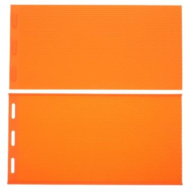 Imagem de Milisten Molde de Base de Cera de Abelha de Silicone, Molde de Prensa de Favo de para Suprimentos de Apicultura E Projetos de Artesanato Faça Você Mesmo, Molde de Folha de Cera, Laranja
