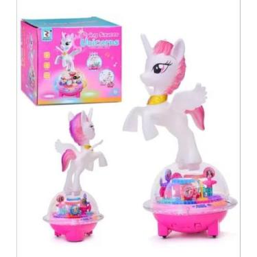 Imagem de Brinquedo Interativo Unicórnio Disco Voador Com Luz E Música - Toy Kin