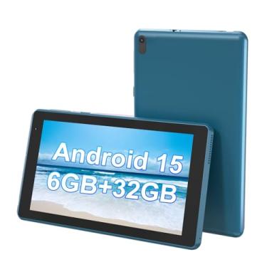 Imagem de CUPEISI Tablet Android 15, tablet de 7 polegadas, 6 GB de RAM + 32 GB de ROM/tablet expansível de 1 TB, processador quad-core de 1,6 GHz, tela sensível ao toque HD de 1024 x 600 IPS, câmera de 5 MP