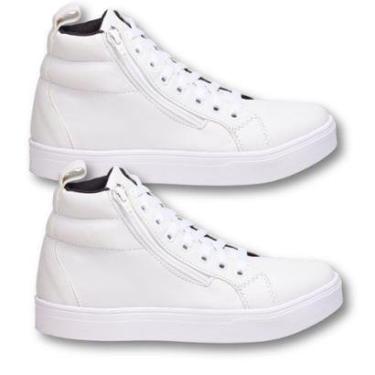 Imagem de Tenis Feminino Esportivo, kit com 2 Pares Branco. Estilo Skate, Balada.-Feminino