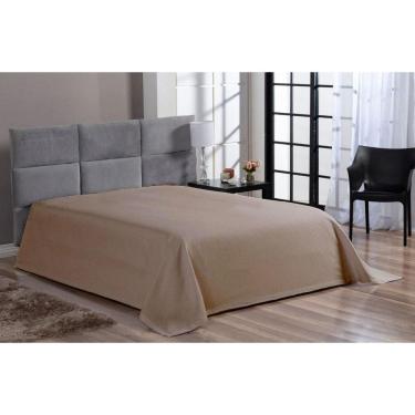 Imagem de Cobre Leito Colcha Piquet Liso Solteiro Bege Avulso