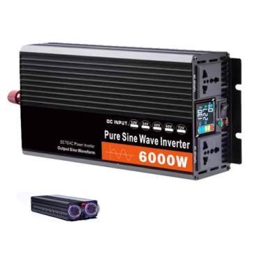 Imagem de Inversor de onda senoidal pura de fase dividida de 6000 W, carregador DC 12 V, 24 V, 48 V, 60 V, entrada CA, saída 220 V, conversor de energia solar de baixa frequência,24v to 220v 50hz
