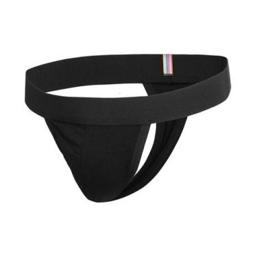 Imagem de Cueca Fio Dental Masculina Thong - Beebas, Preto, G