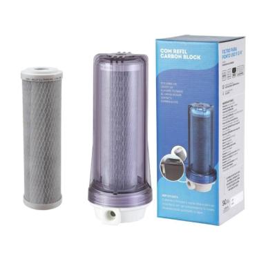 Imagem de Filtro Agua 9 3/4 Ponto Uso Bbi Pou 230 Carvão Ativado