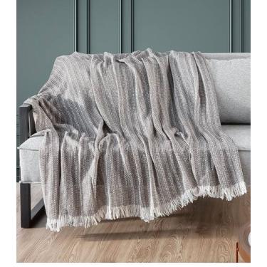 Imagem de Manta Para Sofá Sevilha 210 Cm x 170 Cm Adomes Marrom, UN, Marrom