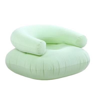 Imagem de Zerodis Espreguiçadeira Inflável, Sacos de Feijão, sofá Em Forma de U, Design Macio para Uso Interno e Externo, Capacidade de 198 Lbs, sofá de Ar Portátil para Praia, Piscina, Quintal de (Verde)