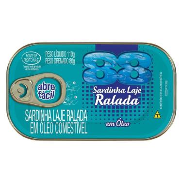 Imagem de Sardinha Laje Ralada Em Óleo 88 Lata 80G