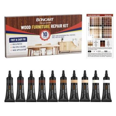 Imagem de Kit de reparo de móveis de madeira Boncart 10 Colors Touch-Up