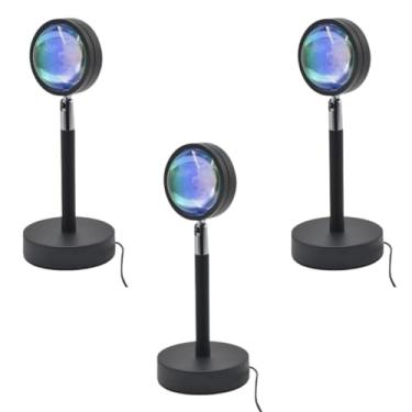 Imagem de Kit 3x Luminária de Mesa Sunset Pôr Do Sol LED 10W 5V USB