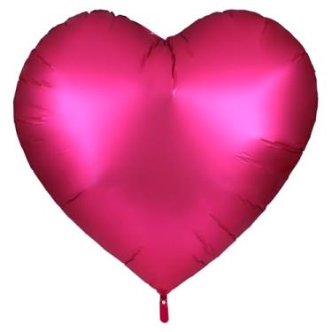 Imagem de Balões de coração enorme, 153 cm, vermelho gigante, em forma de coração, balão de coração - balão jumbo de coração Mylar para o dia dos namorados, casamento, noivado, aniversário e decorações de festa