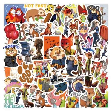 Imagem de 50Pcs Cute Cartoon Character The Owl House Stickers - Movie Decorative Waterproof Decal Stickers for Kids, Teens & Adults for Water Bottle Laptop Toy Sticker (Zootopia)