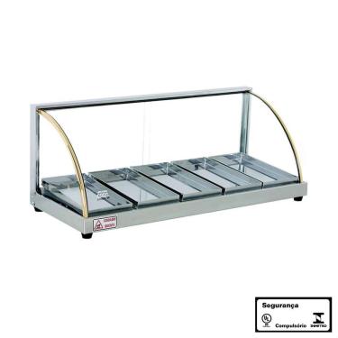 Imagem de Estufa vidro curvo linha w com 5 bandejas