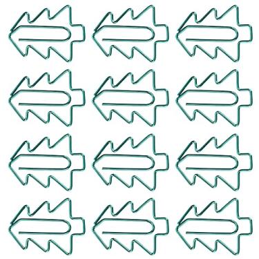 Imagem de Cryfokt Clipes de Papel para árvore de Natal, Organizador Durável para Material de Escritório, Presentes Escolares, 12x1.3 ", Clipes de Papel Fofos para Classificação de Arquivos, Marcadores