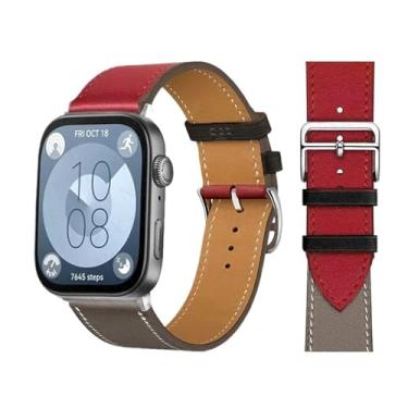 Imagem de SRDRK Pulseira retrô para Huawei Watch Fit 3 pulseira de couro bovino italiano de substituição rápida correa pulseiras de relógio para Huawei Fit 3 Fit 2 Watch, Fit 2, Ágata