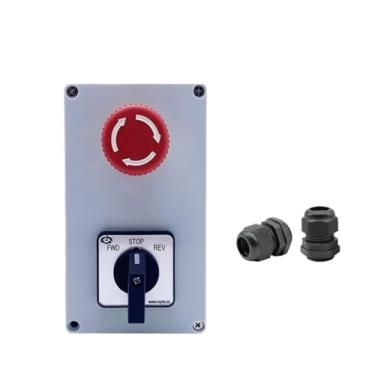 Imagem de KGFCE Interruptor de avanço e ré, máquina de remoção de lascas de torno NC, 20A 10A, seletor de came de botão de parada de emergência elétrica trifásica