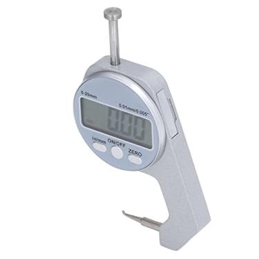 Imagem de KIMISS Medidor de Espessura 0-20mm Display Digital Mini Medidor de Espessura Com Ponta Curvada para Medir Couro, Papel e Filme