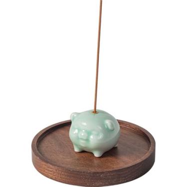 Imagem de Queimador de incenso criativo de cerâmica em forma de animal, tomada de incenso para casa, sândalo, madeira de ágar, queimador de incenso para aromaterapia, recipiente de incenso
