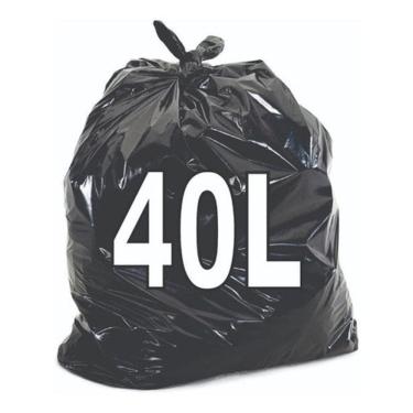 Imagem de Saco De Lixo 40 Litros Resistente 100 Unidades