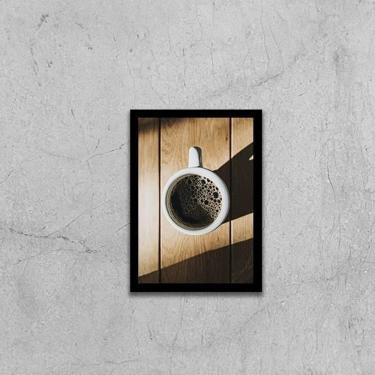 Imagem de Quadro Fotografia Caneca De Café 33X24Cm - Moldura Preta