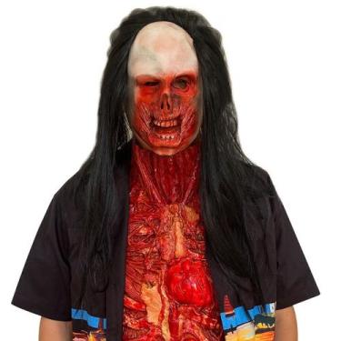 Imagem de Máscara de cosplay Halloween Horror Bloody Rotten Face Zombie - yiweis