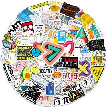 Imagem de Pacote de adesivos Math Letter Symbol Anime Waterproof Vinyl x50 - yiw