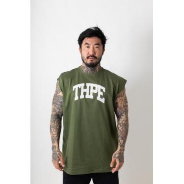 Imagem de Regata Oversized Brigth Thpe Premium, Verde militar, M