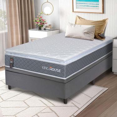 Imagem de Cama Box Baú Luanda Espuma D28 Solteirão 96x203 King House