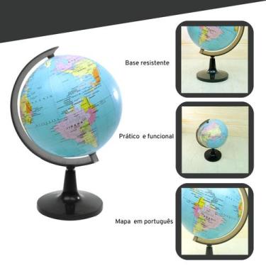 Imagem de Globo terrestre de plástico político giratório 10,6cm - YINS
