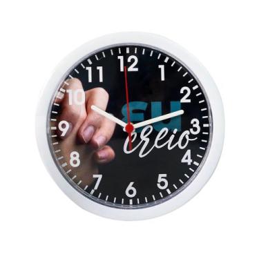Imagem de Relógio de parede de plástico 25cm eu creio - EQP PRESENTES