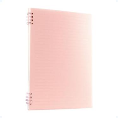 Imagem de Caderno Pautado De Anotações Capa Mole Transparente 80 Folha - Decore 