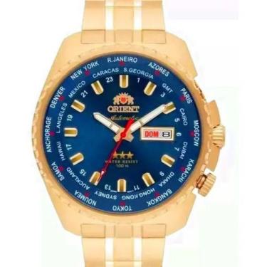 Imagem de Relógio orient masculino dourado automatico 469gp057 d1kx