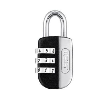 Imagem de Cadeado Malas Mochila Armário Viagem Preto Segredo 20mm Stam