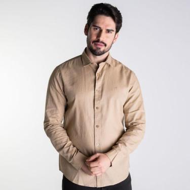 Imagem de Camisa Forum Linho Relax Bege, P