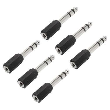 Imagem de Kit 6 Plug Adaptador P2 Fêmea Stereo Para P10 Macho Stereo - MXT