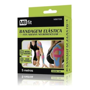 Imagem de KIT 3 Taping Fita Adesiva 5mx5cm - MB FIT - Bandagem - Cor aleatória