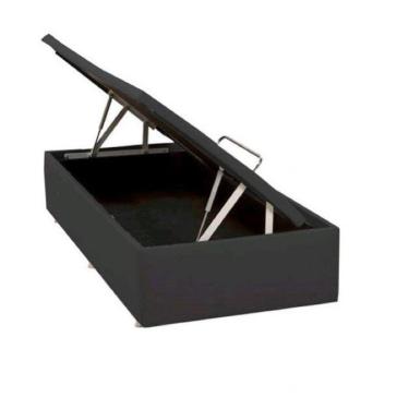 Imagem de Base Baú Phy Corino Solteiro 88x188x39cm Ortobom Cinza